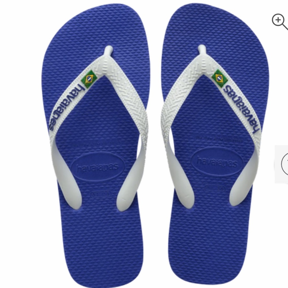 Havaianas Classic Blue and White Sandals